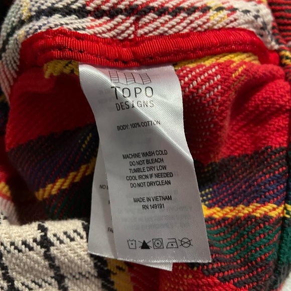 Topo Designs Multicolor Plaid Mountain Shirt Jacket - Picture 7 of 7